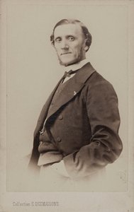 Ritratto del pianista e compositore Jean-Henri Ravina 1818-1906 da Emile Desmaisons