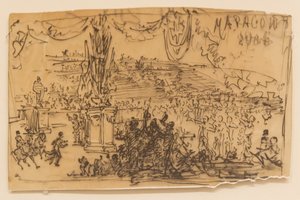 Cartolina di arrivo della maratona Gilliéron FamGILL Louvre2024-04-05