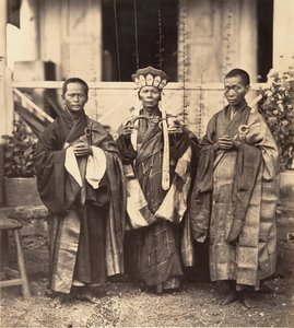 Bonzi della Pagoda Cinese Cholen, Saigon, Cocincina, 1866