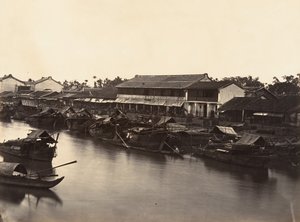 Vista della città cinese Cholen, Foglio n. 3, Saigon, Cocincina da Emile Gsell