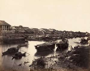 Veduta della città cinese Cholen, foglio n. 5, Saigon, Cocincina, 1866