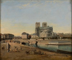 Abside di Notre-Dame, vista dal Quai de la Tournelle da Emile Harrouart