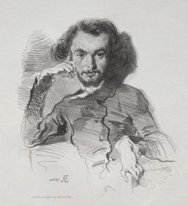 Charles Pierre Baudelaire, 1844 da Emile Isidore Deroy
