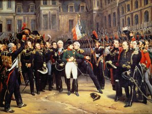Gli addii di Fontainebleau, 20 aprile 1814 da Emile Jean Horace Vernet