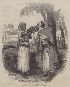Rebecca al pozzo da Emile Jean Horace Vernet