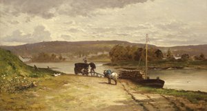 Paesaggio Fluviale, 1837 da Emile Lambinet