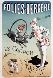 Spettacolo: il maiale di Raffin, al Folies-Bergère - Poster di Lévy, fine XIX secolo