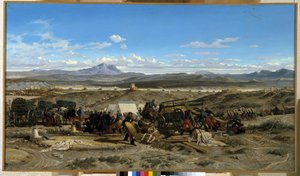 Accampamento a mezzogiorno