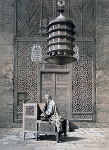 Porta della tomba, Moschea del Sultano Barquq, XIX secolo da Emile Prisse d