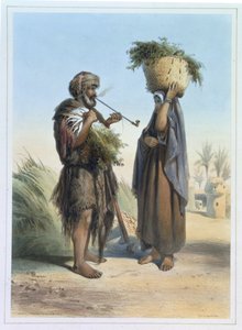 Fellah uomo e donna, illustrazione da 