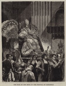 Il Papa sulla Sedia alla Festa della Candelora da Emile Theodore Therond
