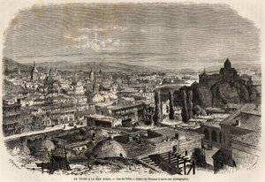 Veduta di Tiflis (o Tbilisi)