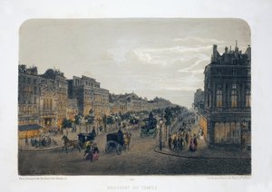 Boulevard du Temple, Parigi da Emile de la Tramblais