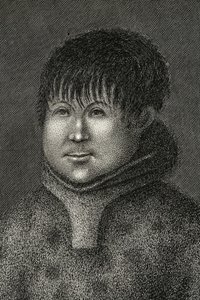 John Sakeouse, un nativo di Jacob Sound, Groenlandia, il primo eschimese noto ad essere stato in questo paese, 1816 da Emilia Anderson