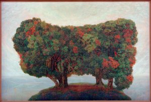 Gruppo di alberi sul mare da Emilie Mediz Pelikan