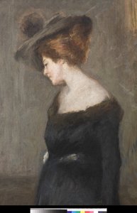 Ritratto di una signora, 1903 (dettaglio) da Emilio Gola