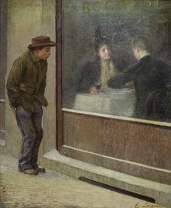 Riflessioni di un uomo affamato o contrasti sociali, 1894 da Emilio Longoni