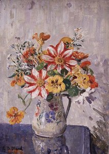 Natura Morta con Fiori in una Brocca da Emily Beatrice Bland