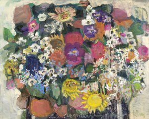 springsong, 2024 (olio e cera fredda su tela)