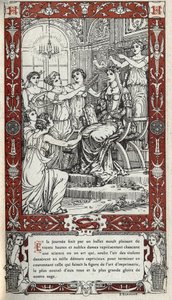 Balletto nel castello di Fontainebleau durante il quale le dame della corte di re Enrico II (1519 - 1559) rappresentano ciascuna una scienza o un