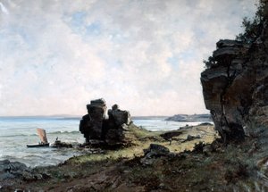 Una bella mattina sulla costa della Bretagna da Emmanuel Lansyer