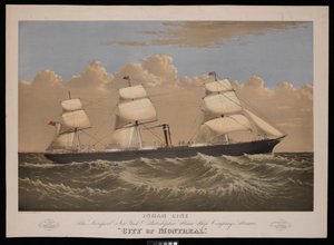 Inman Line, La nave a vapore City of Montreal della Liverpool, New York & Philadelphia Steam Ship Company da Endicott Endicott