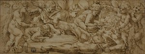 Baccanale con putti da Enea Salmeggia