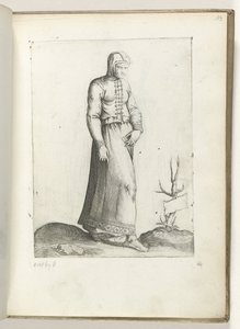 Una donna di Spagna, vestita secondo la moda del 1550