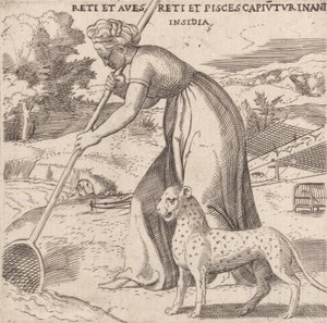 Intrappolamento, ca. 1545-50 da Enea Vico
