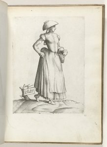 Domestica delle Fiandre, vestita secondo la moda del 1550 (serie: Diversarum gentium nostrae aetatis habitus)