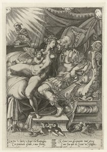 Marte e Venere come amanti da Enea Vico