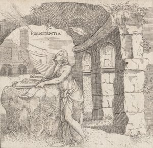 Penitenza Poenitentia, ca. 1545-50 da Enea Vico