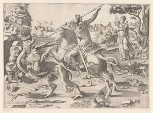 San Giorgio e il drago da Enea Vico