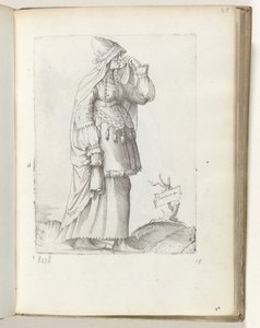 Donna tartara, ca. 1550 da Enea Vico