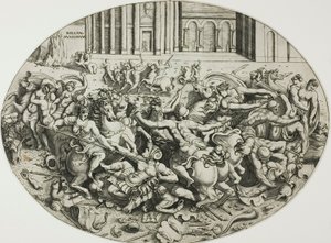 La battaglia delle Amazzoni da Enea Vico