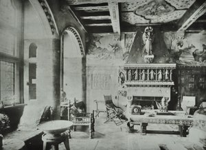9 Melbury Road: salotto, 1890 da English Photographer