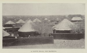 Un kraal nativo, Vecchio Mafeking da English Photographer