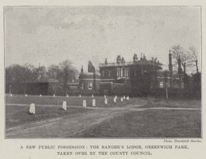 Una nuova proprietà pubblica, il Rangers Lodge, Greenwich Park, preso in consegna dal Consiglio della Contea