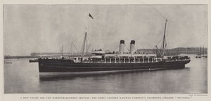 Una nuova nave per il servizio Harwich-Anversa, il traghetto passeggeri Brussels della Great Eastern Railway Company