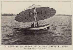 Una novità nelle vele da yacht, la barca ombrello da English Photographer