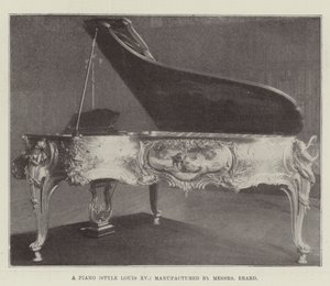 Un pianoforte (stile Luigi XV) fabbricato da Messers Erard da English Photographer