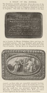 Una Reliquia del Dr Jenner da English Photographer