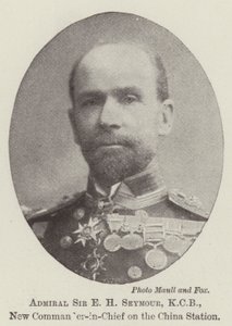 Ammiraglio Sir E H Seymour, KCB, Nuovo Comandante in Capo nella Stazione della Cina da English Photographer