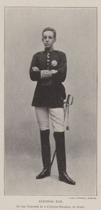 Alfonso XIII, in uniforme da capitano generale di Spagna