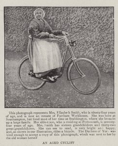 Un ciclista anziano