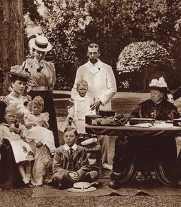 A Osborne House, Isola di Wight, con la regina Vittoria
