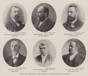 Federazione australiana, i primi ministri delle colonie australiane da English Photographer