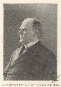 Ritratto autografato del presidente McKinley da English Photographer
