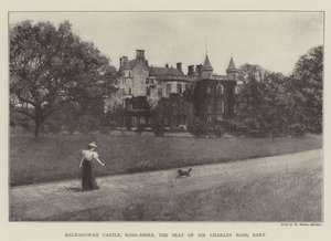 Castello di Balnagowan, Ross-Shire, la Residenza di Sir Charles Ross, Barone