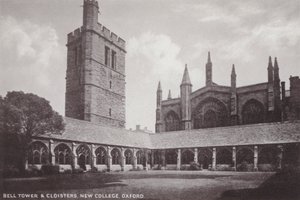 Campanile e Chiostri, New College, Oxford da English Photographer
